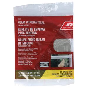 WEATHERSTRIP 1/8X1/4X17" VINYL GREY ACE WEATHERSTRIP 1/8X1/4X17" VINYL GREY ACE